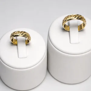Dúo Argollas Hojas y Espigas