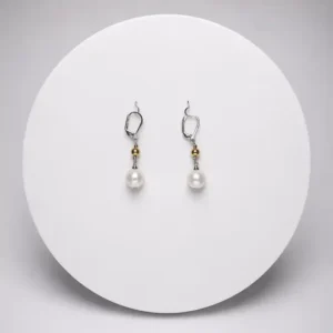 Aretes Perla Cierre Catalán Plata 925