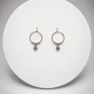 Candongas Balines y Dije Boho-Chic Plata 925
