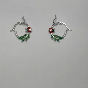 Candongas Mariquita y Hojuelas Plata 925