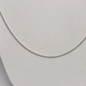 Cadena Plata 925 Bolitas Espejo