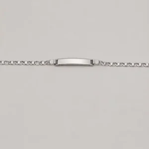 Pulsera Esclava Placa Lisa Sobria y Atemporal