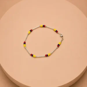 Pulsera Tricolor Bastones y Mostacillas