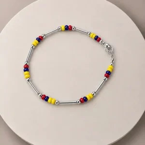 Pulsera Tricolor Canutillos con Balines