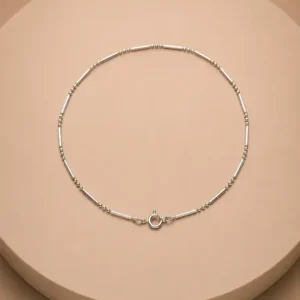 Tobillera/Pulsera Canutillos y Balines Minimalista