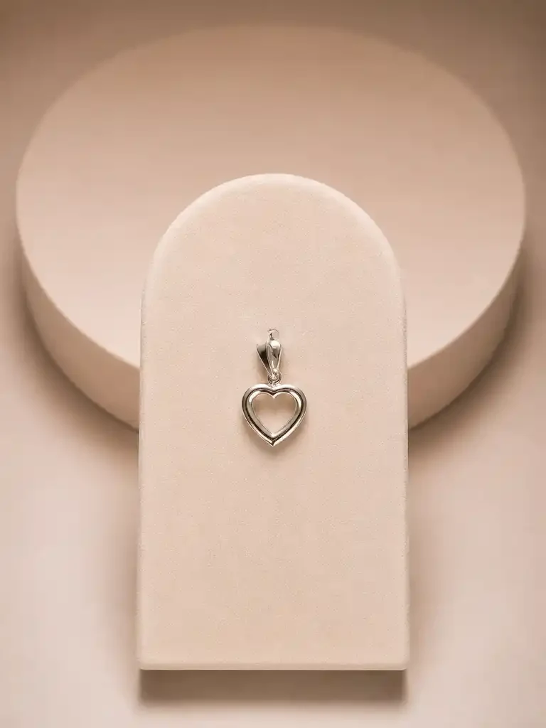 Dije Corazón Calado Plata 925