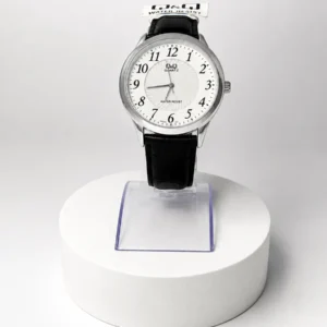 Reloj Q&Q Esfera Blanca Correa Negra Clásico