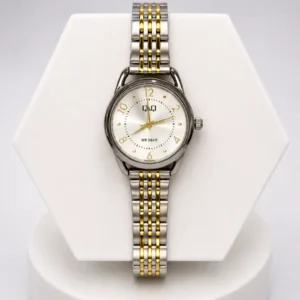 Reloj Q&Q Bicolor Eslabones Finos Elegante