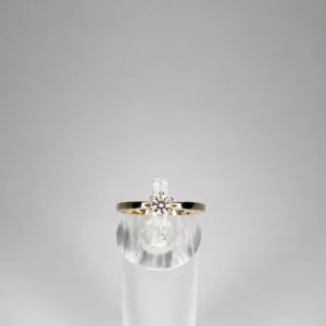 Anillo Compromiso Aro Delgado Minimalista Oro
